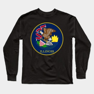 Illinois Coat of Arms Long Sleeve T-Shirt